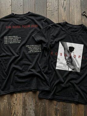 The Rose Rosetopia Tour 2026 Shirt Kpop Band Concert Tee Two Sided